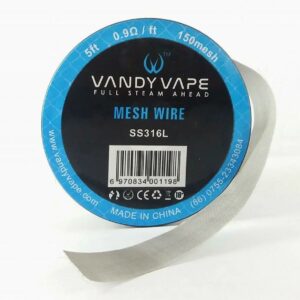 Fio Vandy Vape Mesh Wire SS316L 0.9Ohm/ft 150mesh 5ft