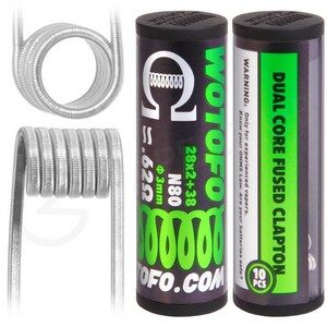 Fio Wotofo Dual Core Fused Clapton N80 28x2+38G 0.62Ohm Coil (1Un)
