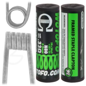 Fio Wotofo Framed Staple Clapton N80 28+38x9+28+36 0.62Ohm Coil (1Un)