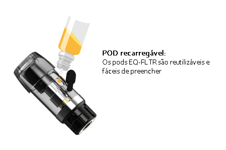 Innokin EQ FLTR 400mAh Pod Kit Grey - Image 3