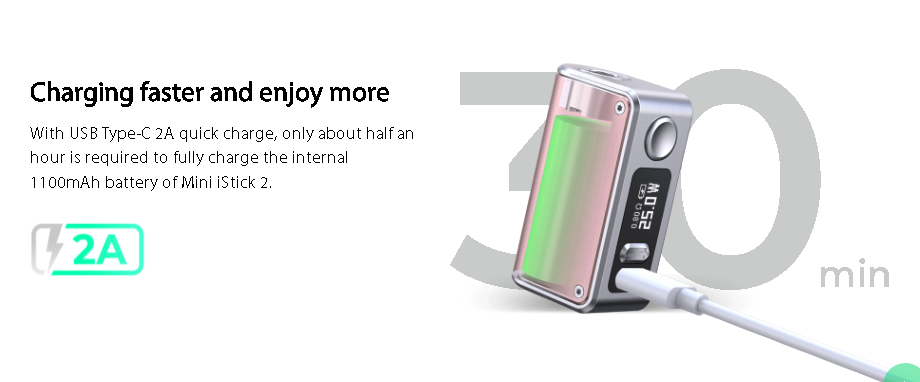 Eleaf Mini iStick 2 1100mAh Mod Grey - Image 2