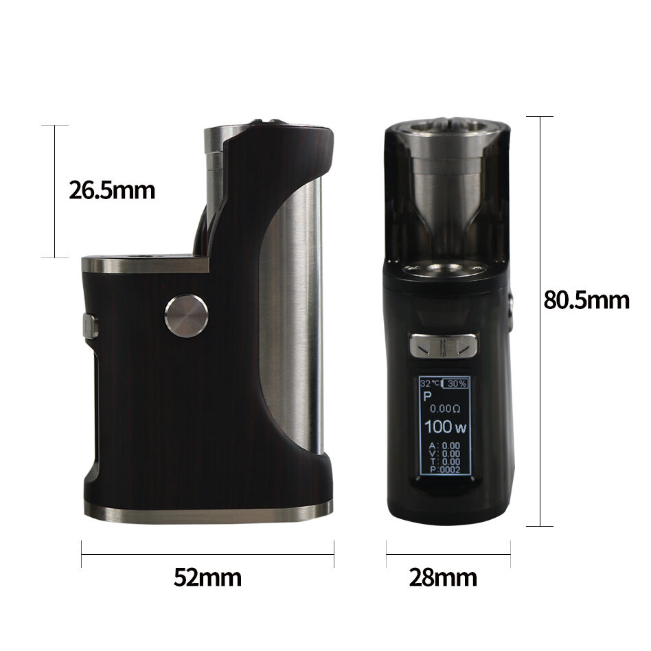 Hippovape B'adapt Pro 100W SBS Mod Amber Clear - Image 2