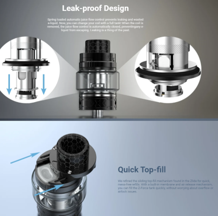 Innokin Kroma 217 + Z Force 5.5ML Kit Glass Fiber - Image 5