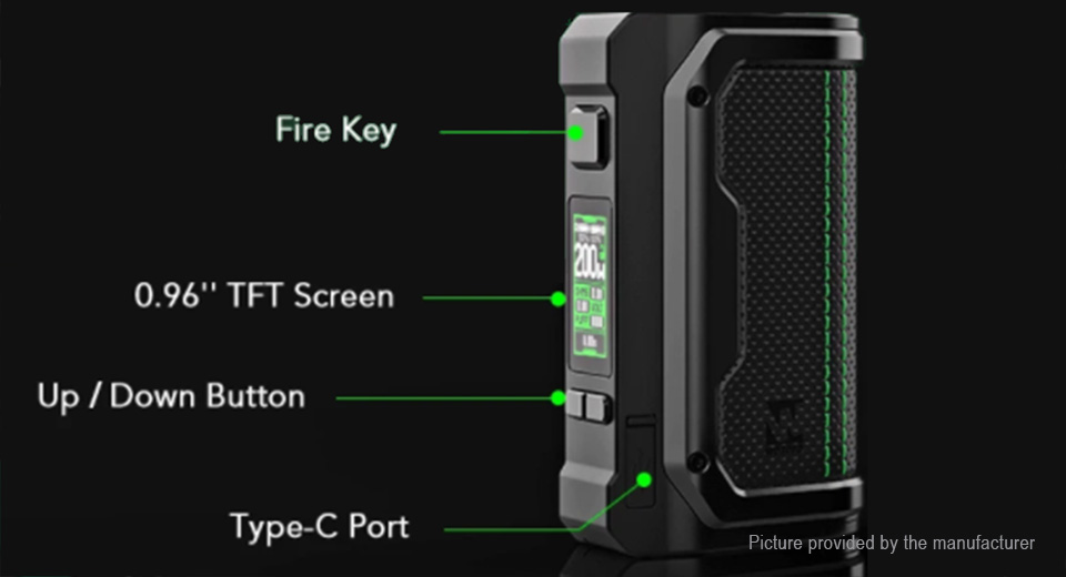 Wotofo Mdura 200W Box Mod Black - Image 2