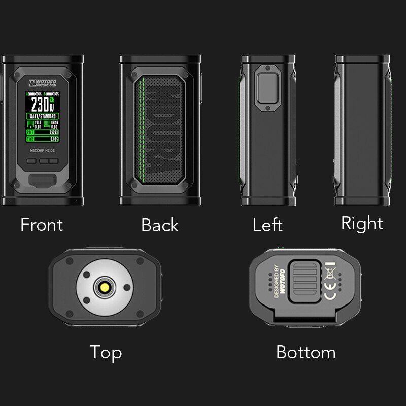Wotofo Mdura Pro 200W Box Mod King Kong Black - Image 2