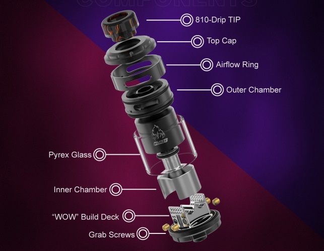 THC x Mike Vapes Blaze RTA 26mm SS - Image 6