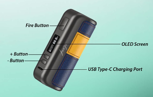 Eleaf iStick Power Mono 3500mAh 80W Green/Black Mod - Image 3