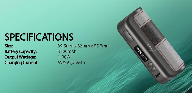 Eleaf iStick Power Mono 3500mAh 80W Green/Black Mod - Image 4