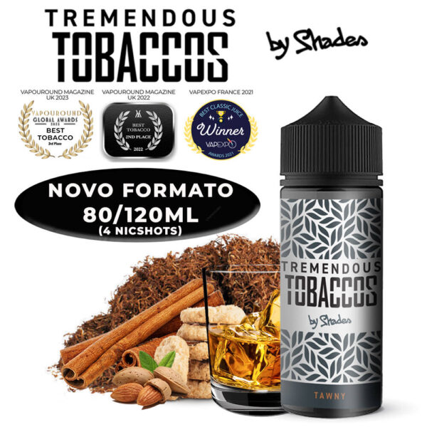 Líquido Shades Tremendous Tobaccos Tawny 80ML