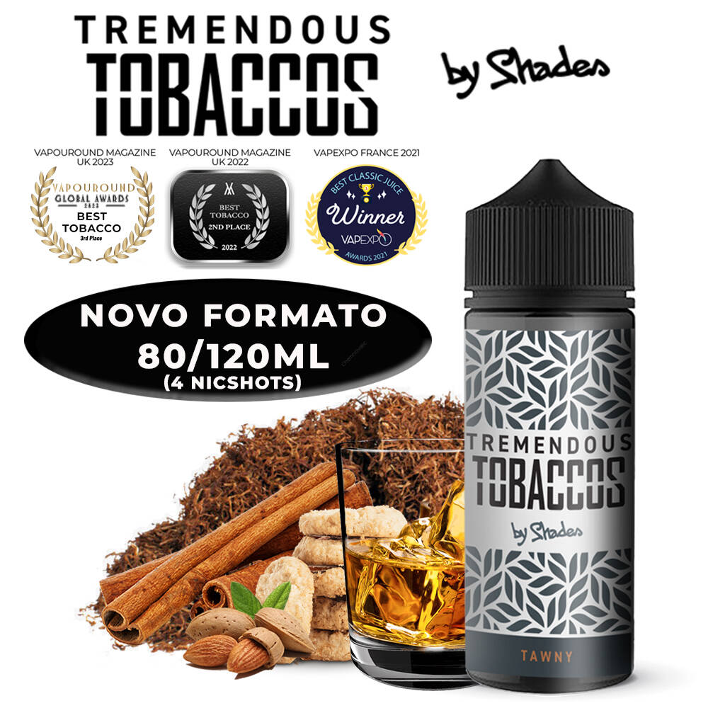 Líquido Shades Tremendous Tobaccos Tawny 80ML