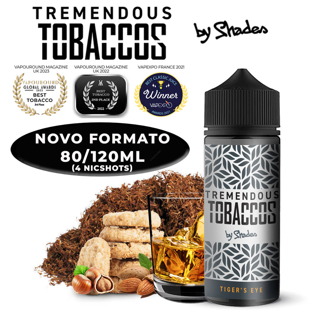 Líquido Shades Tremendous Tobaccos Tiger's Eye 80ML