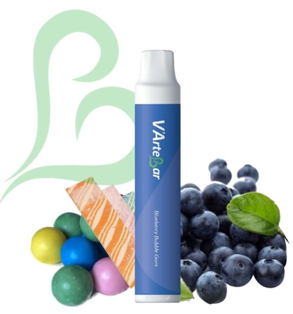 Vape Pen V'ArteBar Blueberry Bubble Gum 600 Puffs 0mg